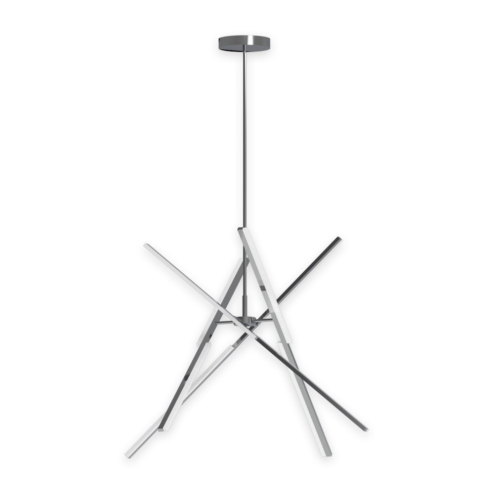Stix - LED Chandelier - Chrome. Picture 1