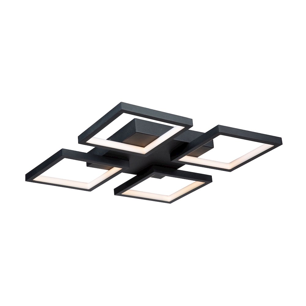 Graymar 24W LED Flush Mount Black. Picture 1
