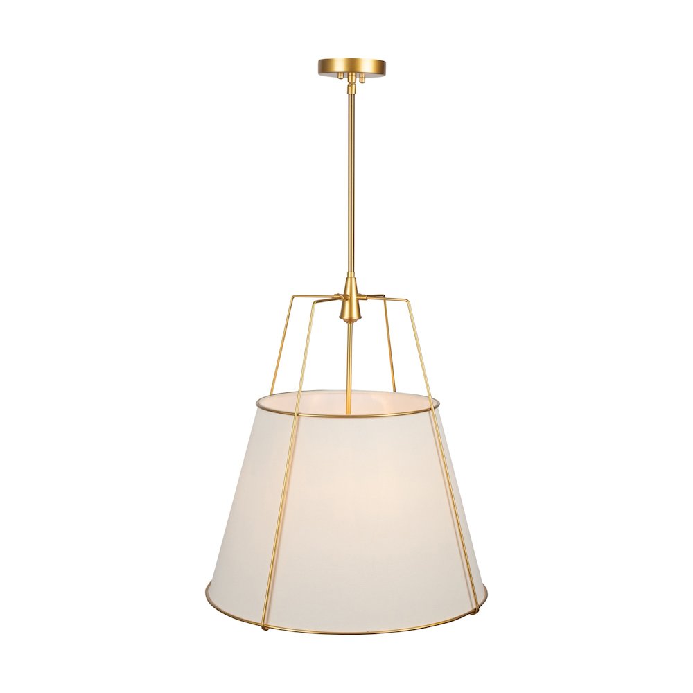 Pullman Collection 4Light Pendant Brass. Picture 4