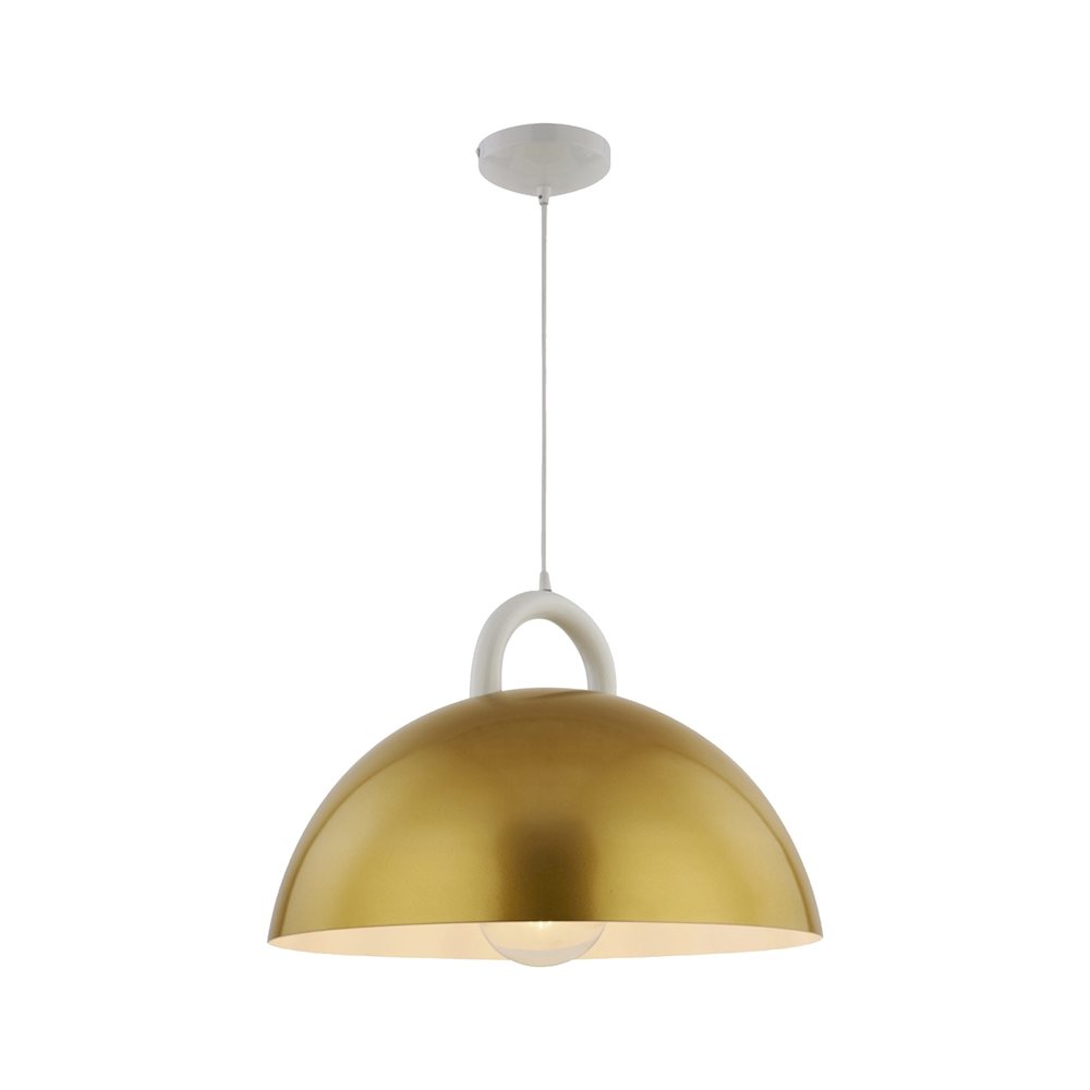 Pantheon - 1-Light Pendant - 19.5" - Gold/White. Picture 1
