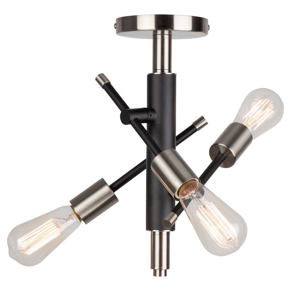 Truro 3 Light SemiFlush Mount. Picture 2