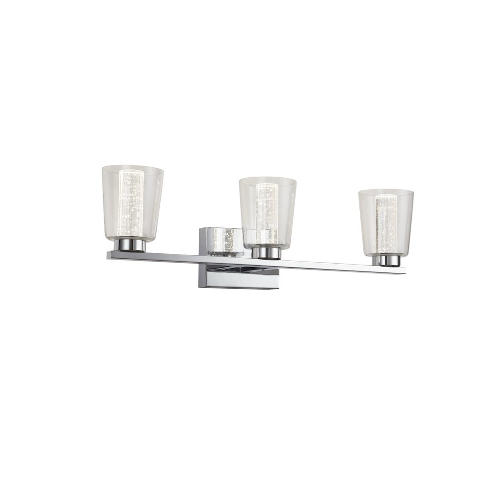 Dalton Collection 3Light Bathroom Vanity Fixture Chrome. Picture 5