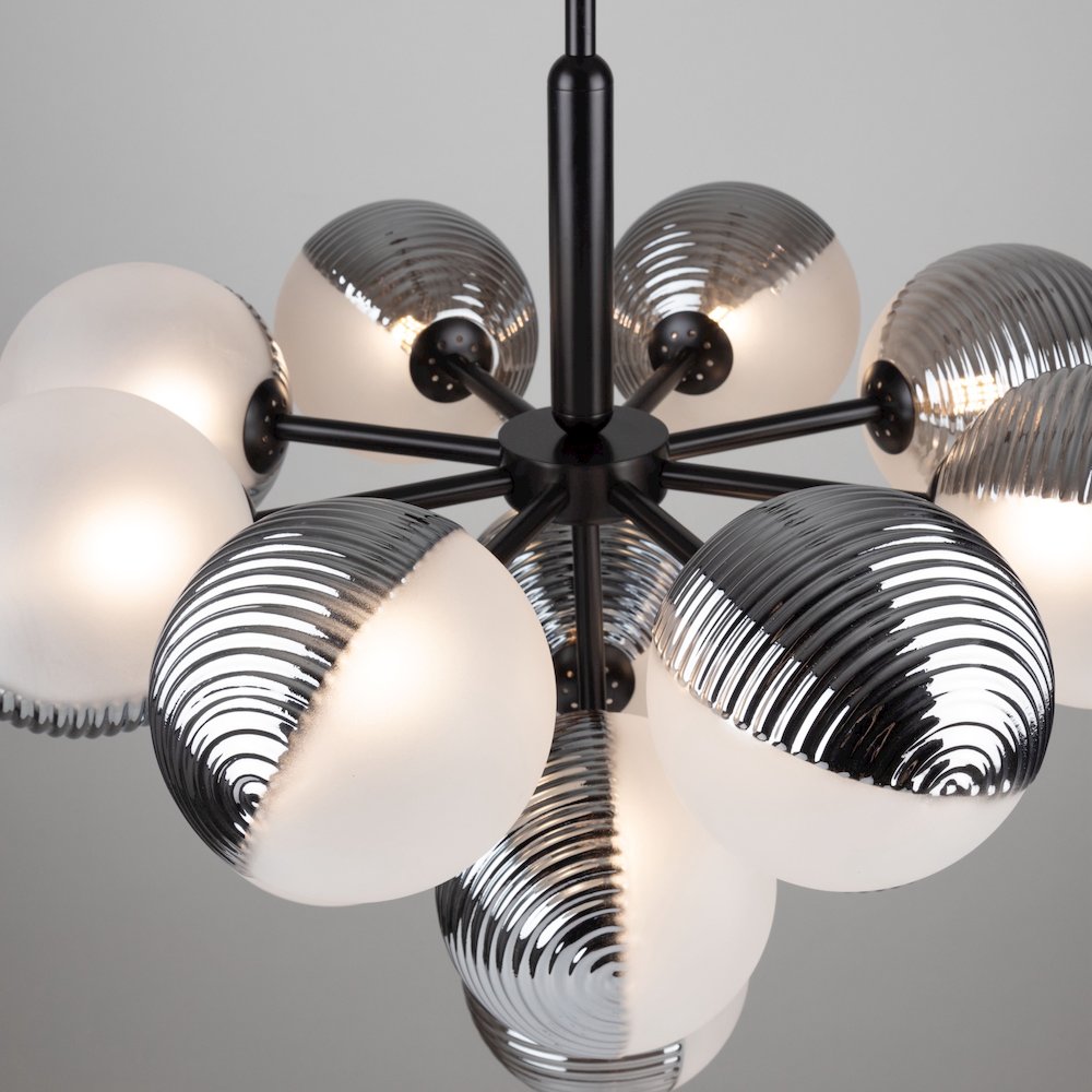 Bolla Collection 13Light Chandelier Black. Picture 7