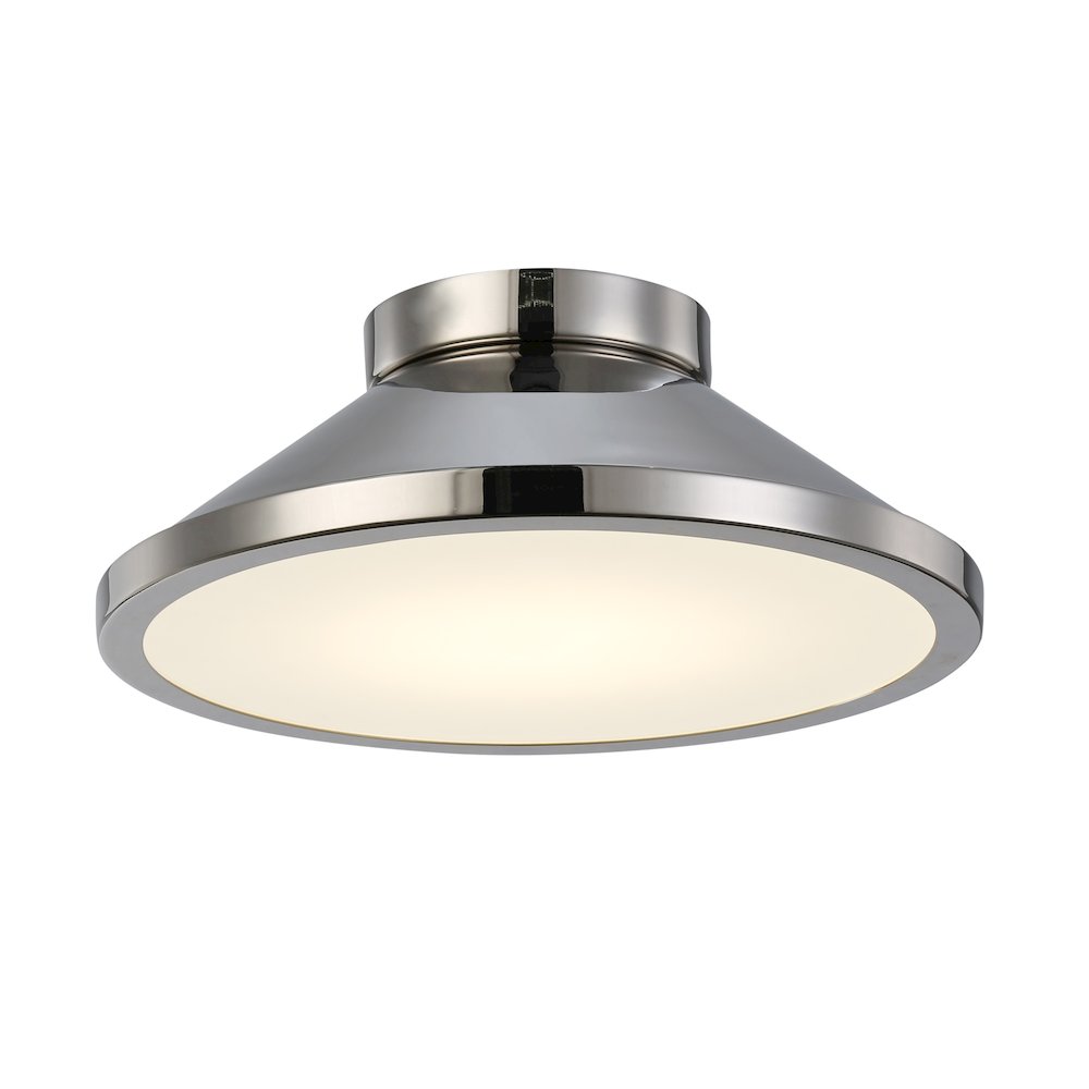 Lucida Collection Integrated LED Flush Mount, Nickel. Picture 4