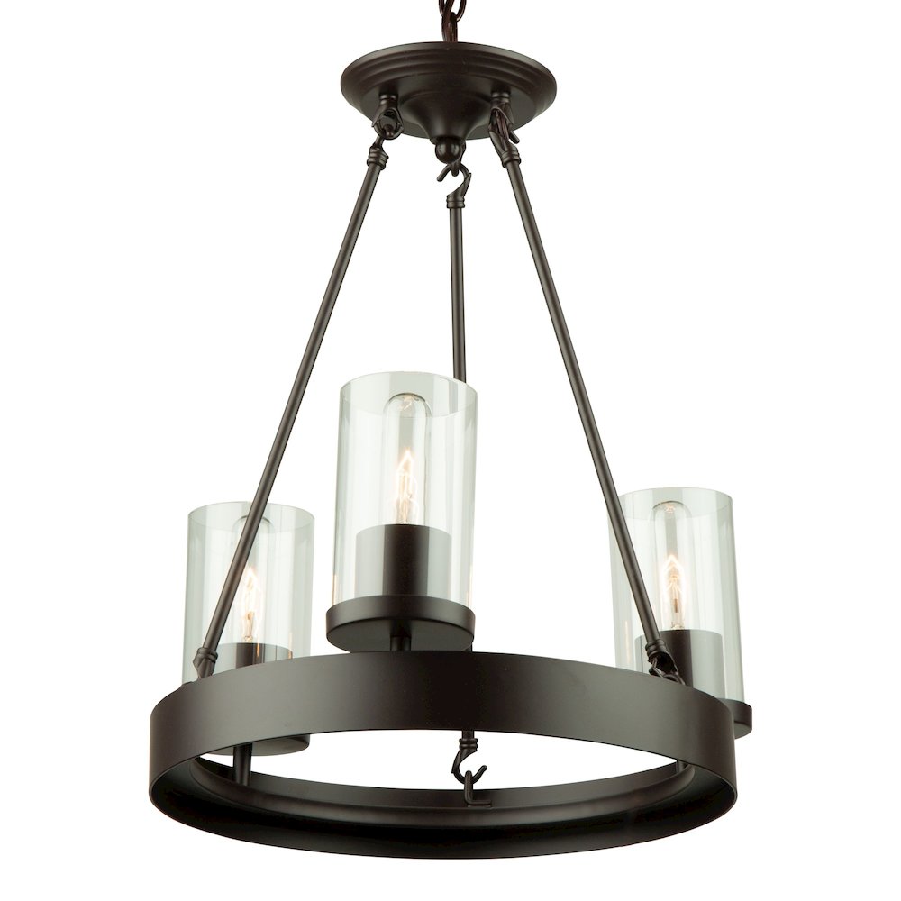 Menlo Park 3Light Chandelier. Picture 3