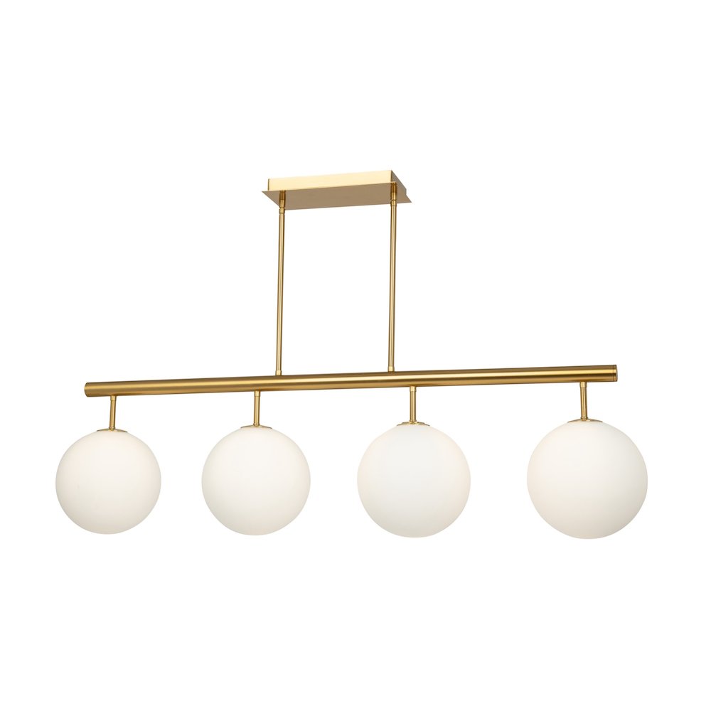 Aurelia Collection 4Light Island/Pool Table Brass. Picture 1