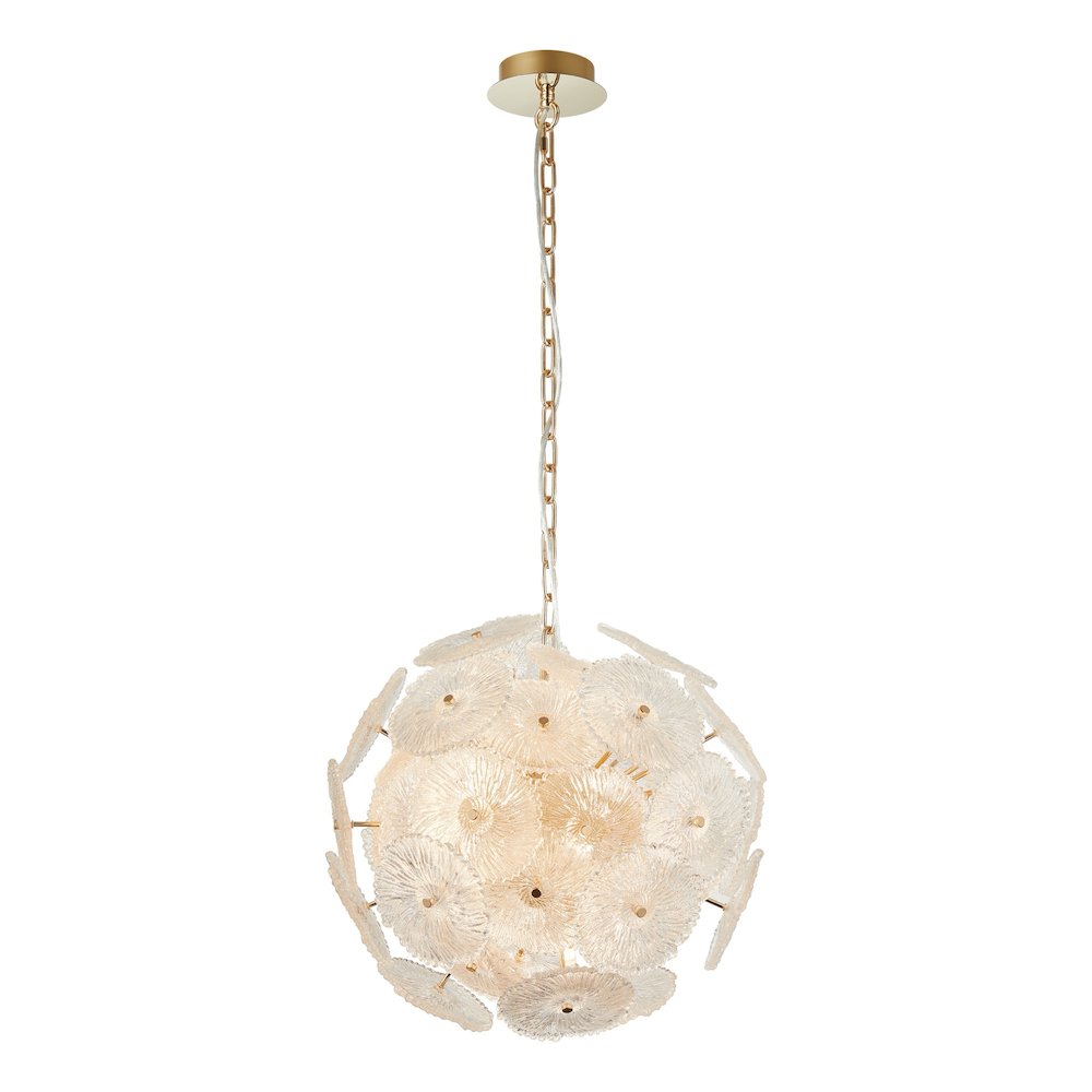 Bloom Collection 18Light 19.5" Chandelier Brass. Picture 2