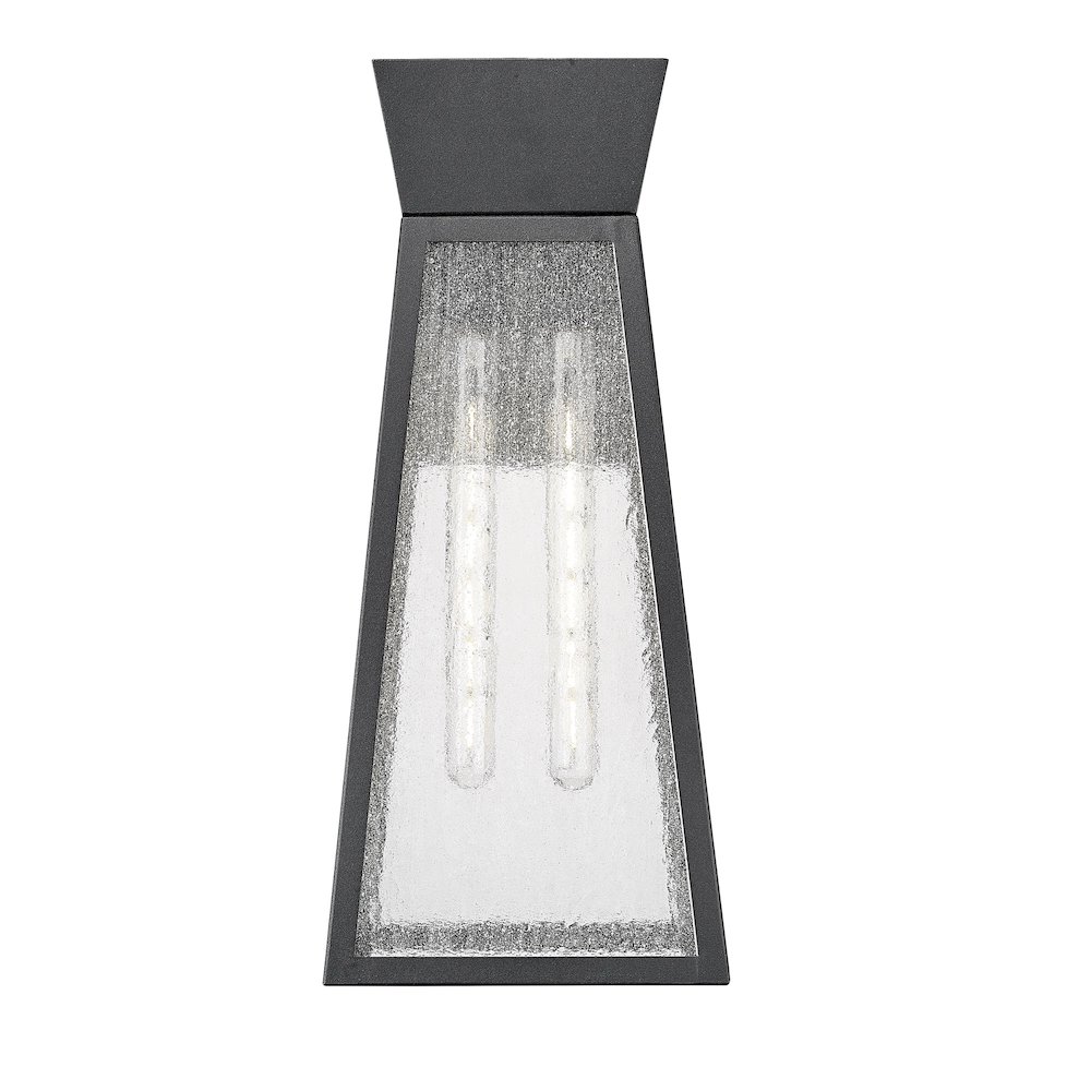 Lucian Collection 2Light Outdoor Wall Light Black. Picture 2