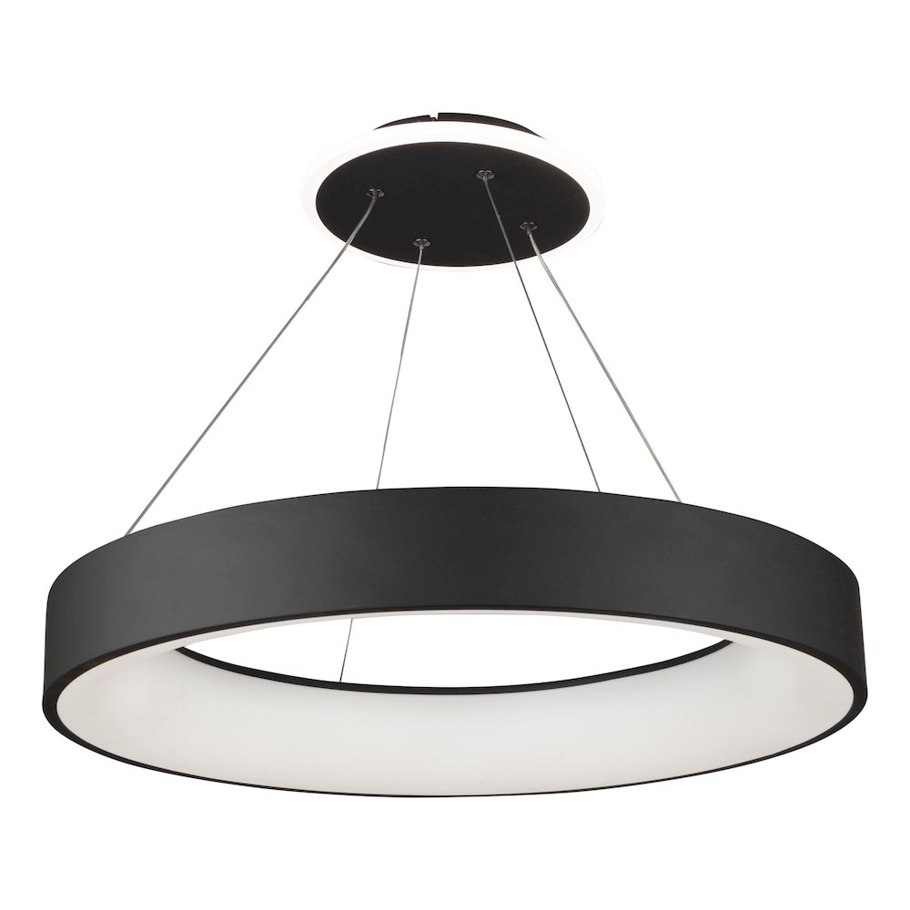Lazio Collection Integrated LED Chandelier, Black. Picture 1