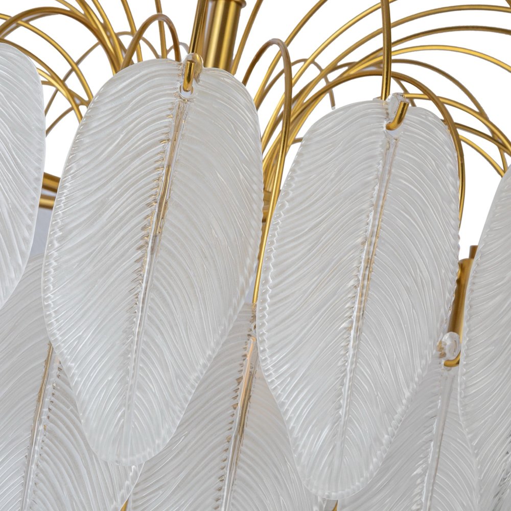 Alessia Collection 24Light Chandelier Brushed Brass. Picture 3