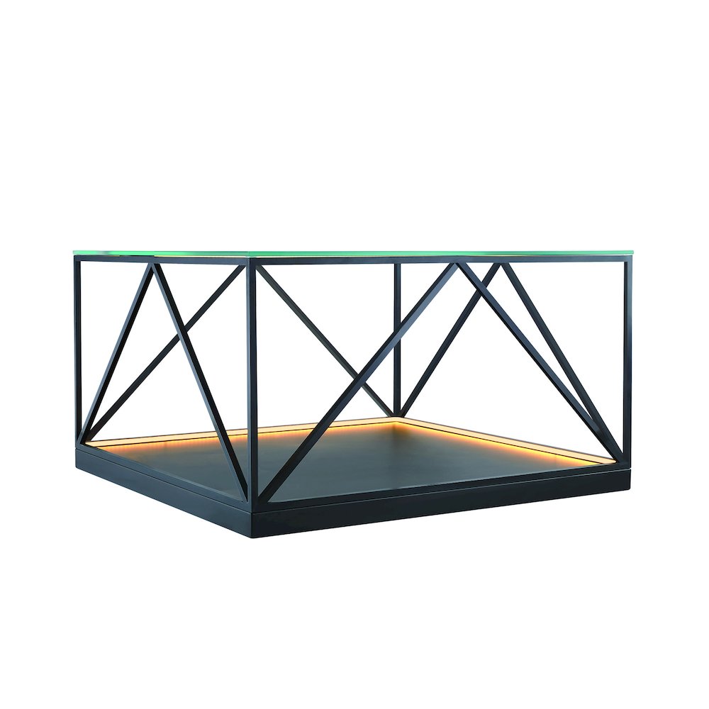 Tavola 9W LED Square Table Black. Picture 3