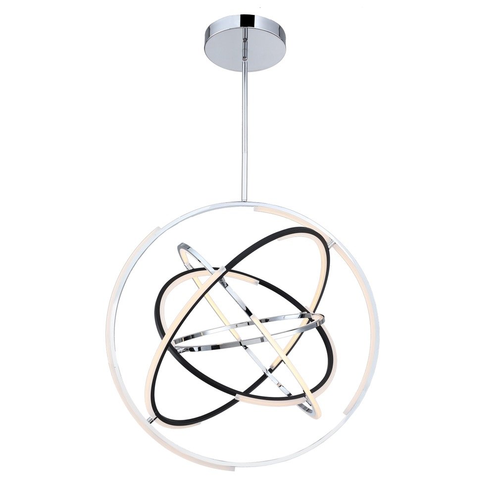 Trilogy Collection Integrated LED 32 in. Pendant, Polished Nickel. Picture 3