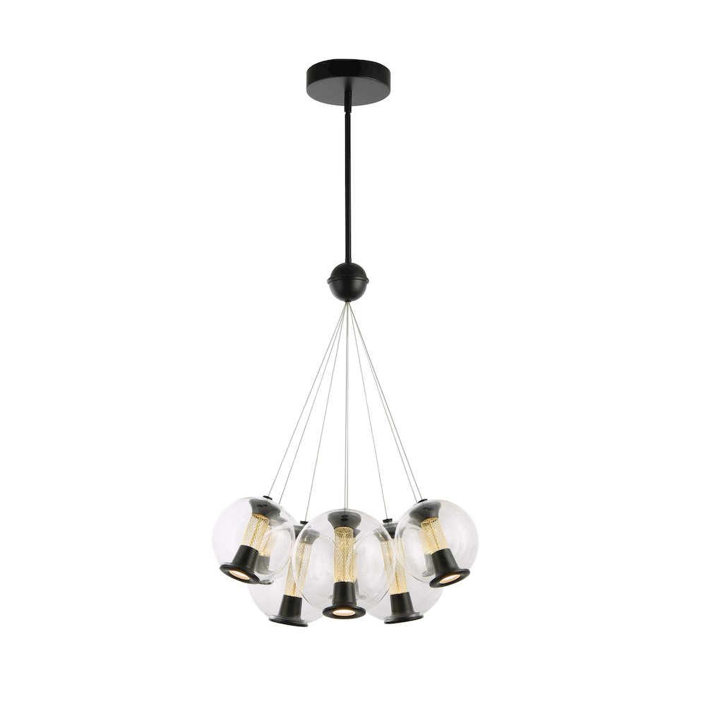 Arlo Collection 8Light Chandelier Black. Picture 5
