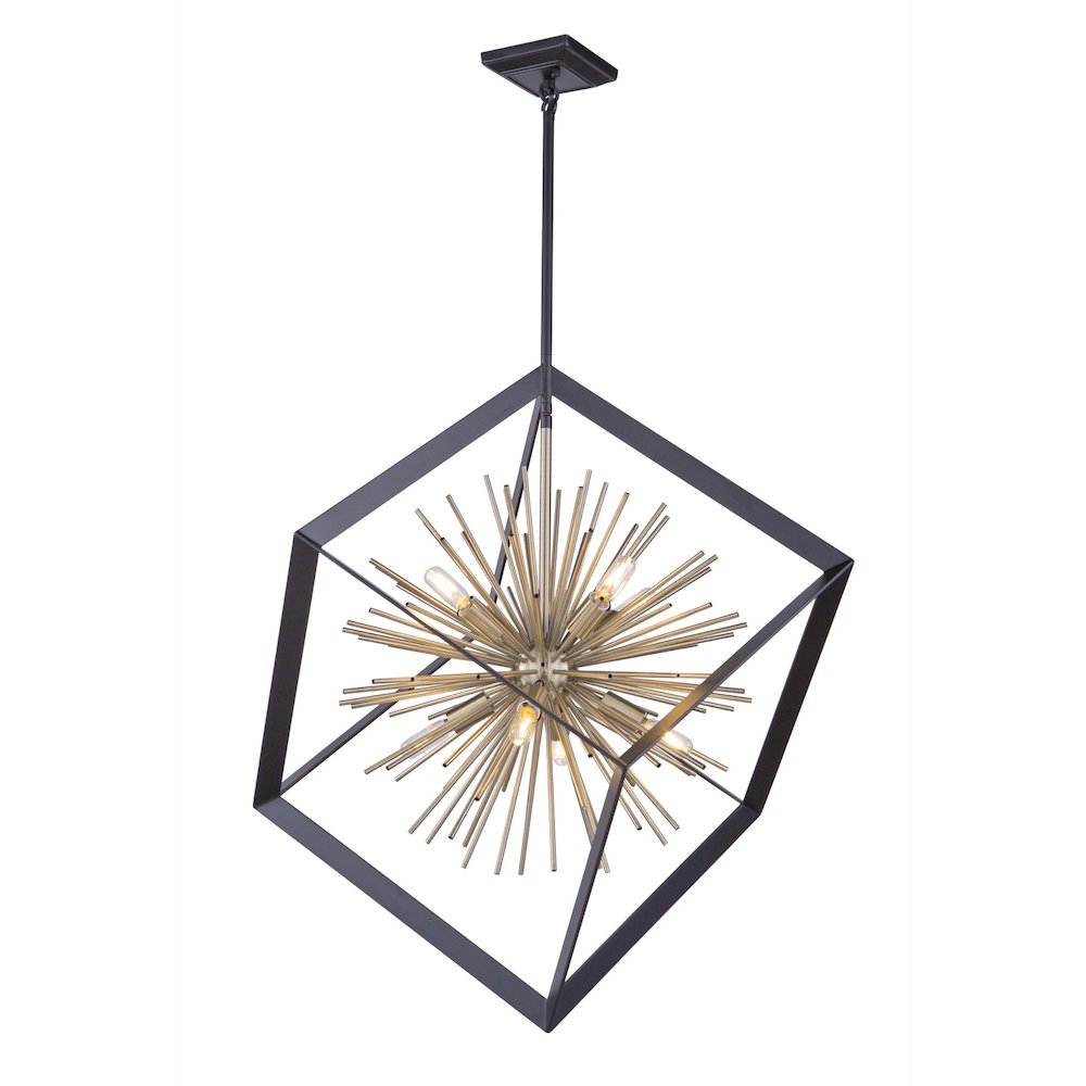 Sunburst  8Light Chandelier. Picture 1