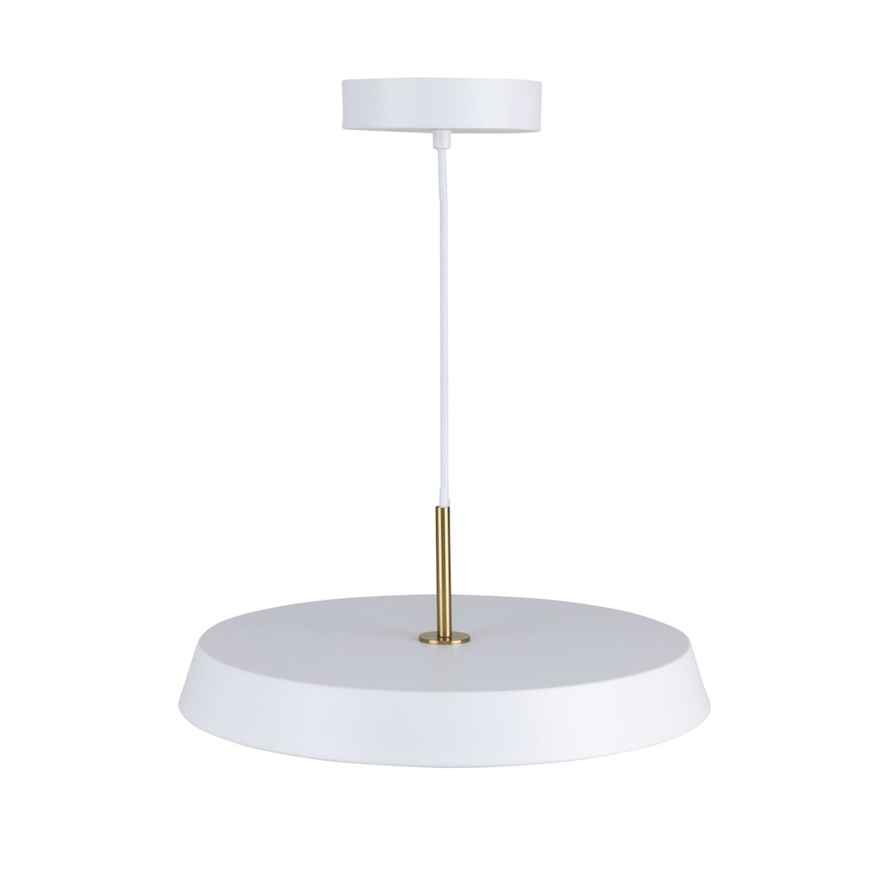 Lexi Collection 1Light 12" Pendant White. Picture 4