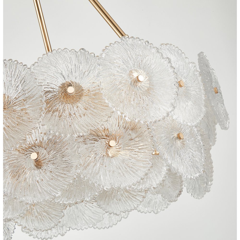 Bloom Collection 15Light Chandelier Brass. Picture 4