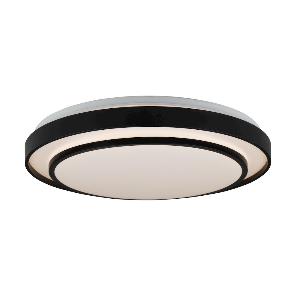 Aziza Collection 1Light 19" Flush Mount Black. Picture 1