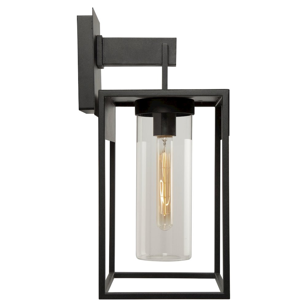 Weybridge 1Light Outdoor Wall Light Black. Picture 3