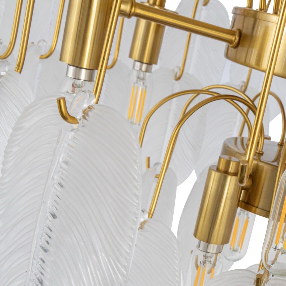 Alessia Collection 10Light Chandelier Brushed Brass. Picture 2