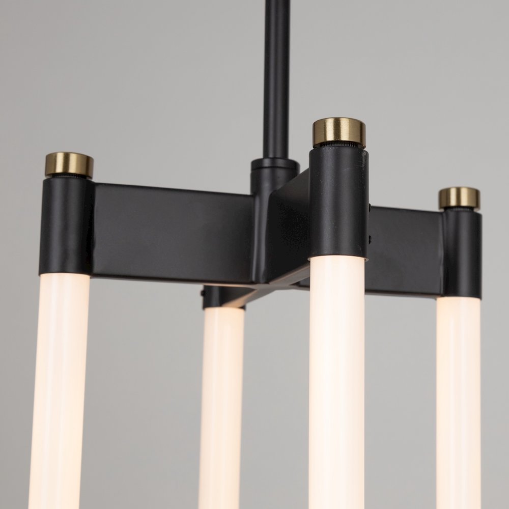 Cascata Collection 2Light Pendant Black and Brushed Brass. Picture 4