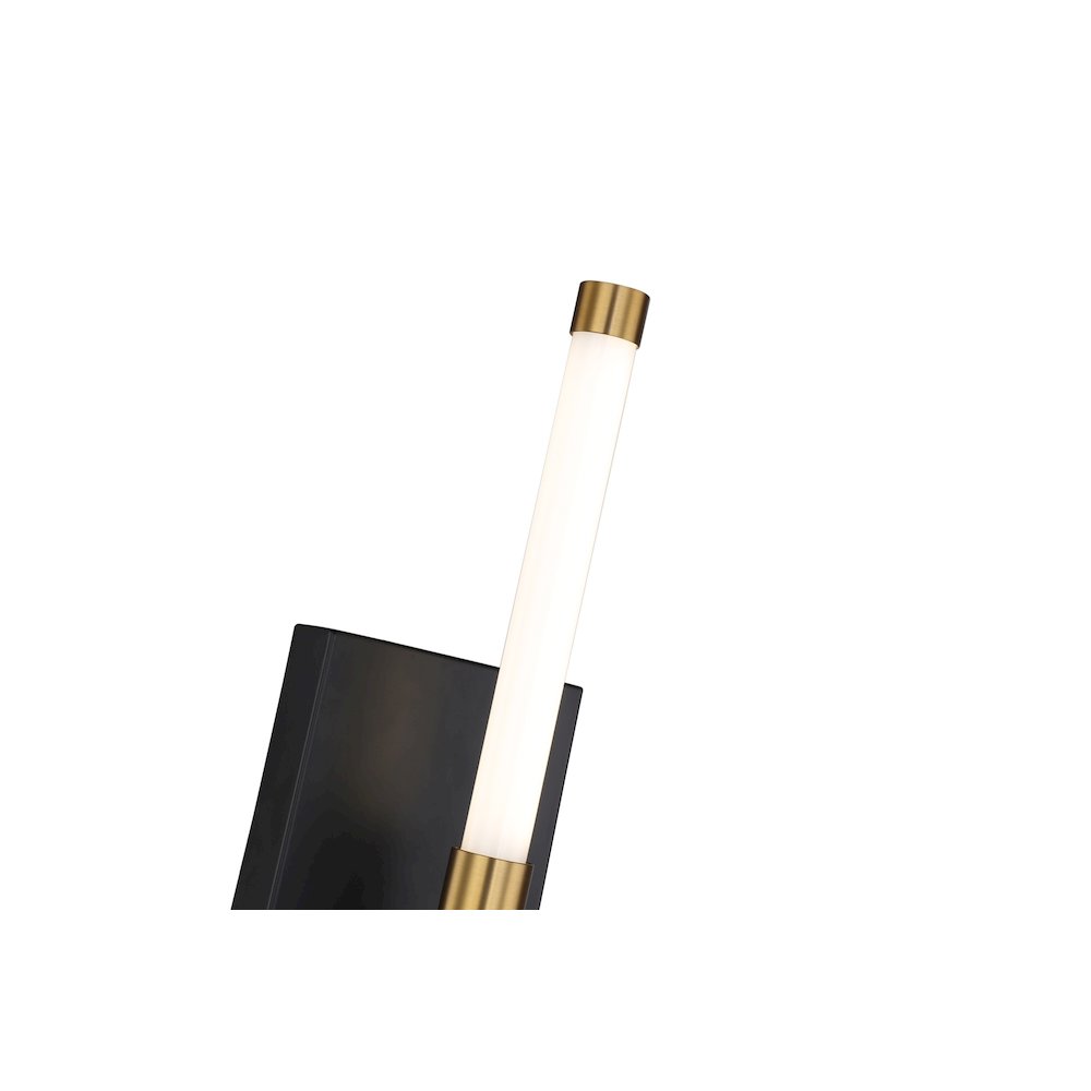 Infiniti Collection 1Light Integrated LED Sconce, Matte Black & Brass. Picture 4