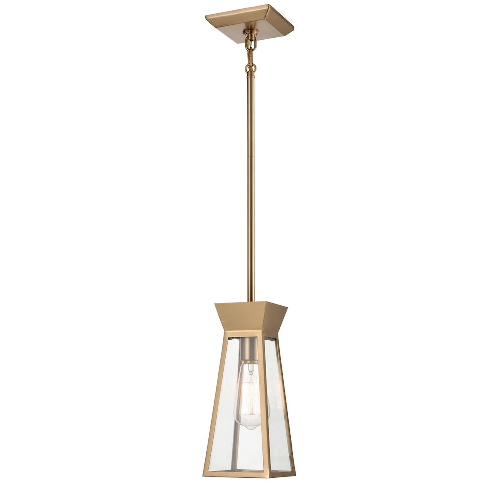 Lucian Single Pendant Brushed Brass. Picture 2