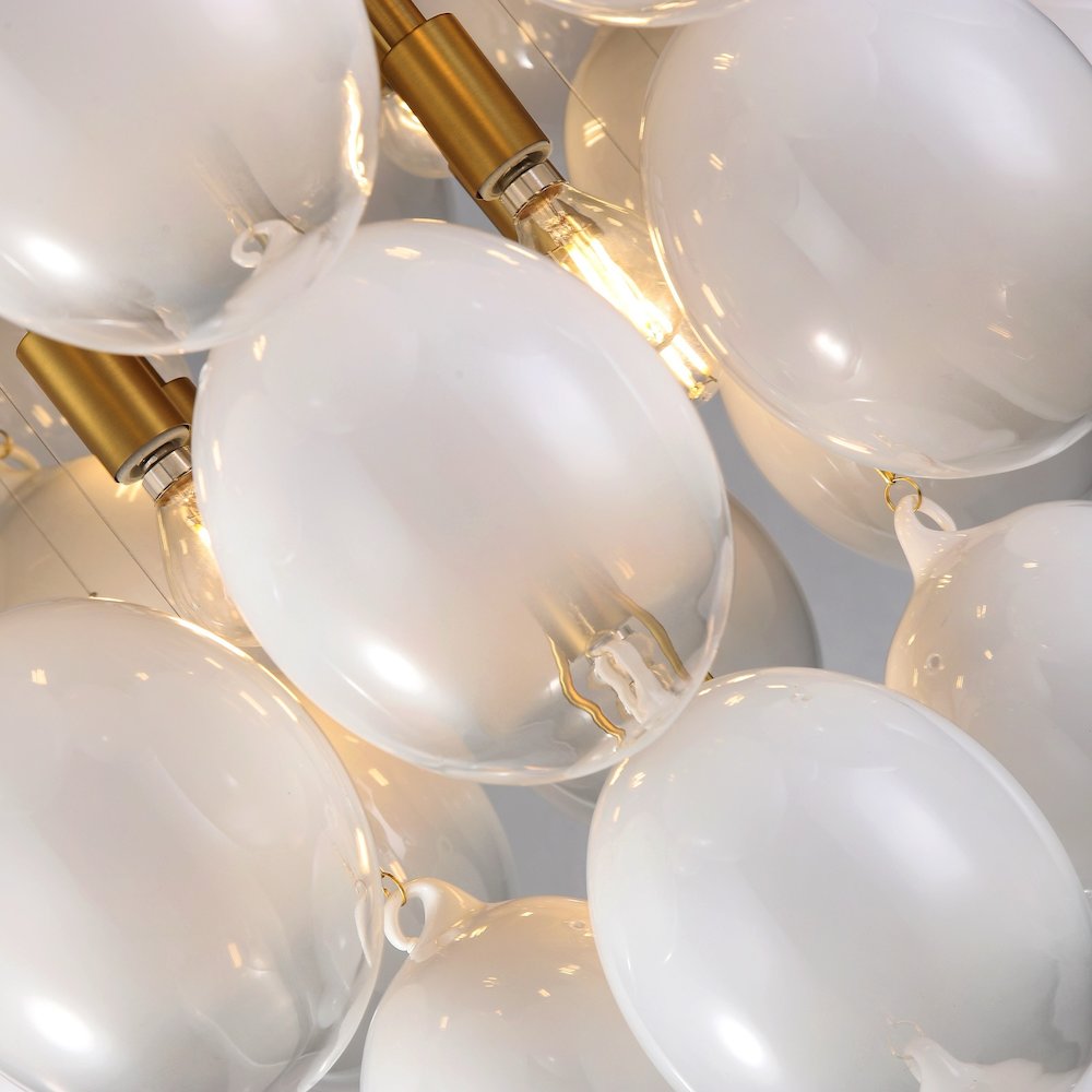 Globo Collection 9Light Chandelier Brass. Picture 5