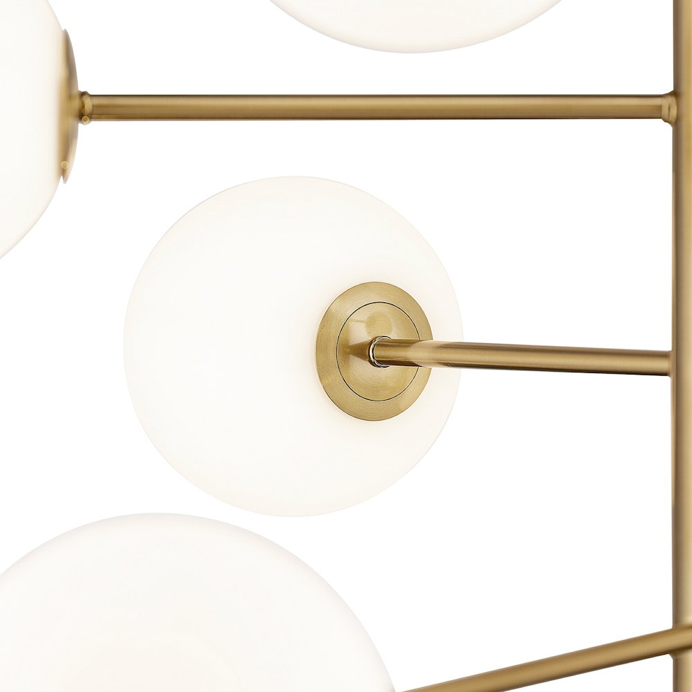 Aurelia Collection 12Light Chandelier Brass. Picture 5