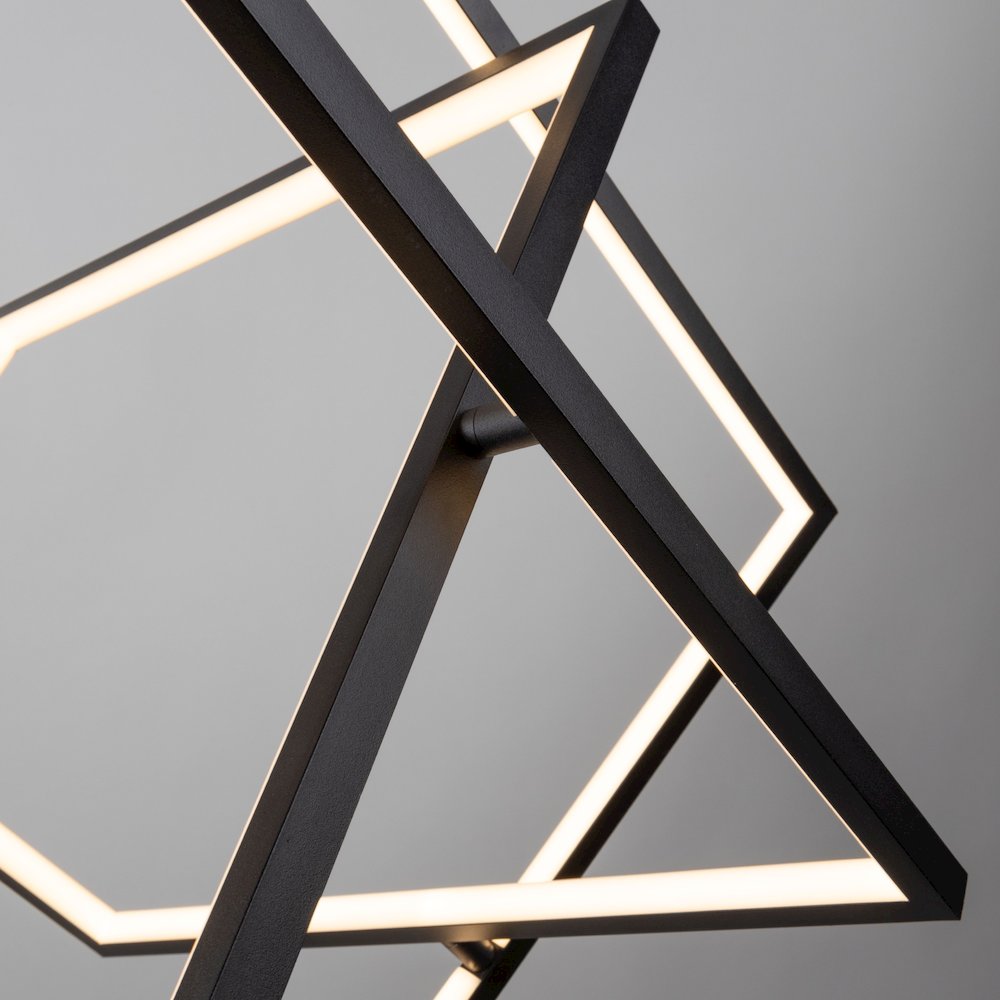 Graymar Collection Integrated LED Chandelier, Black. Picture 5