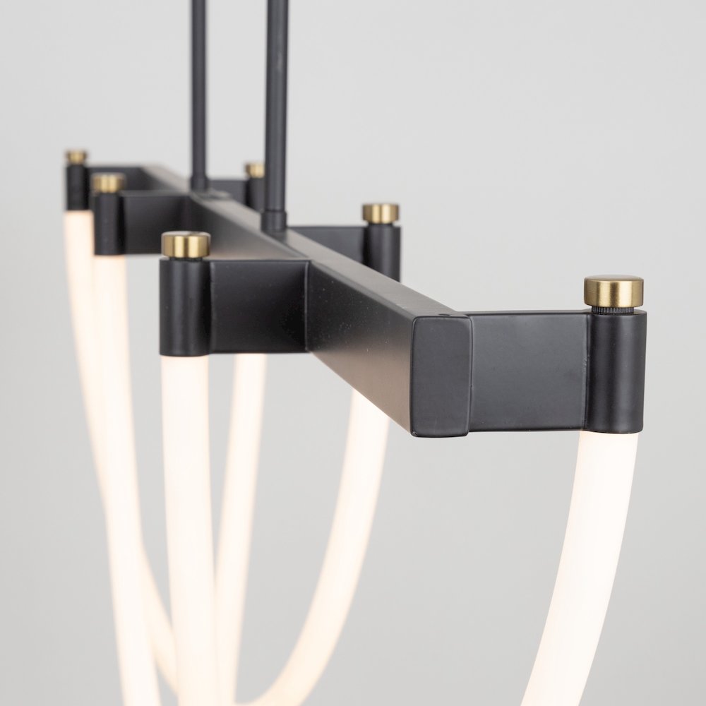 Cascata Collection Island Light Black and Brushed Brass. Picture 6
