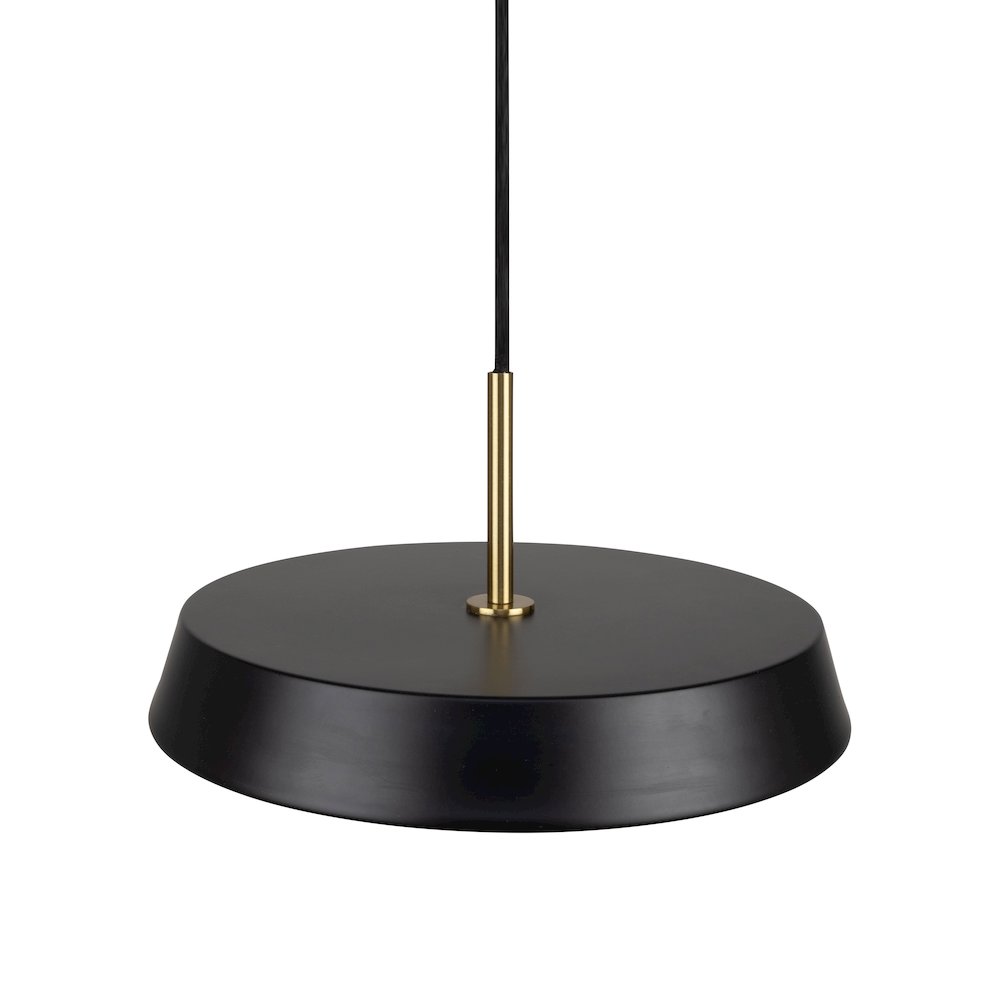 Lexi Collection 1Light 12" Pendant Black. Picture 5