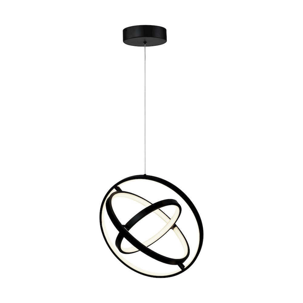 Sienna 30W LED Orb Pendant Black. Picture 3