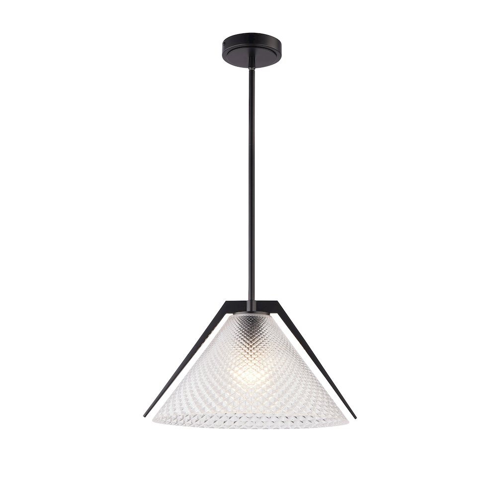 Baltic Collection 1Light Pendant Black. Picture 1