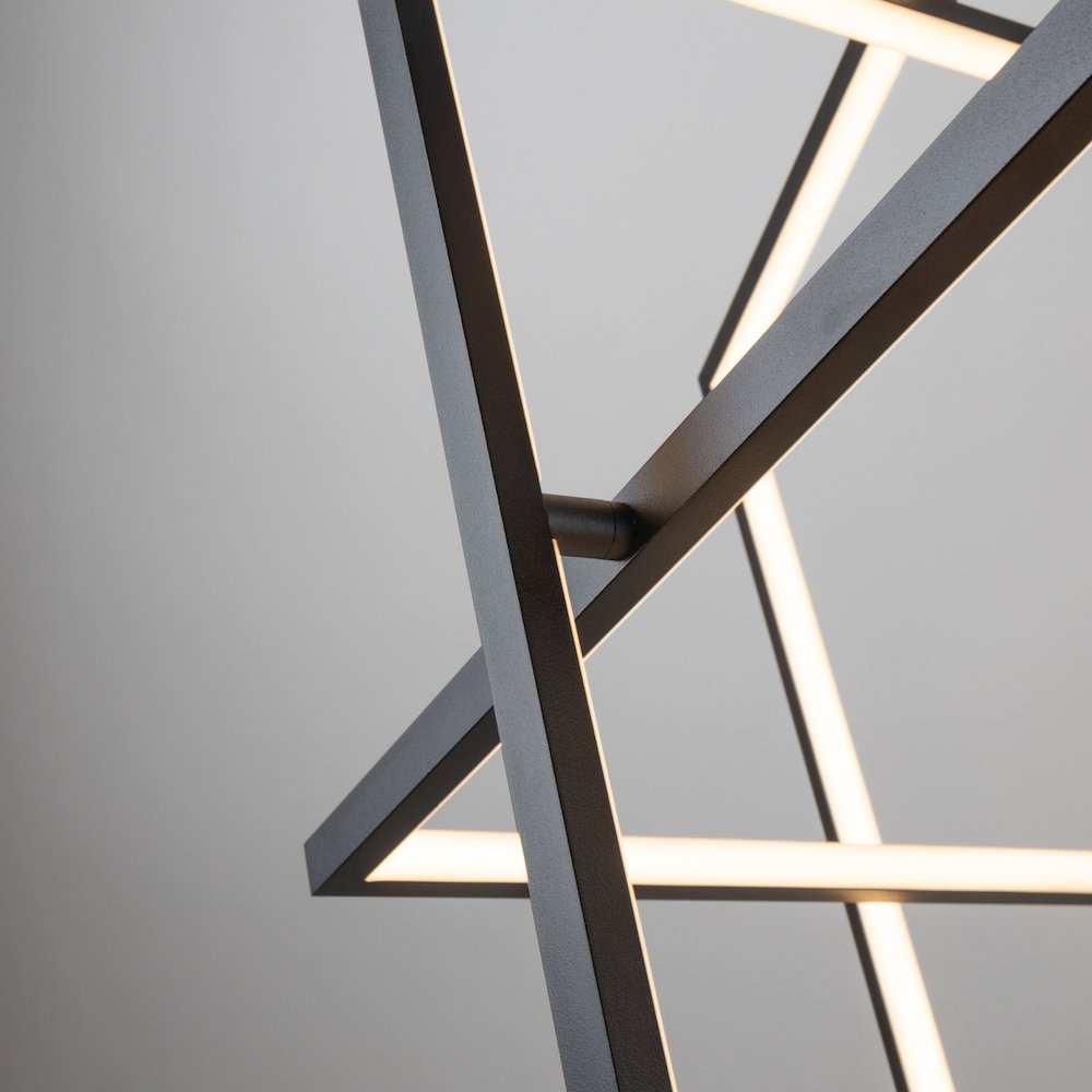Graymar Collection Integrated LED Chandelier, Black. Picture 7