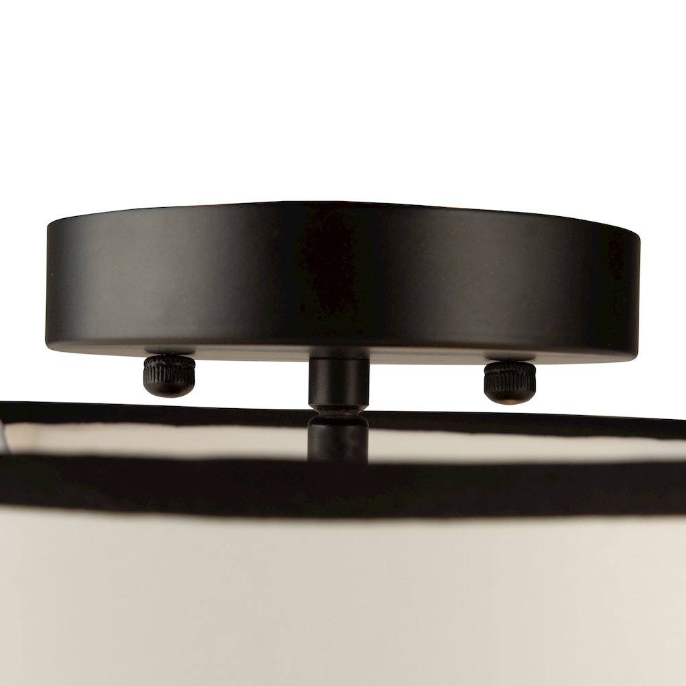 Coco 3 Light SemiFlush Mount Black and Gold. Picture 9