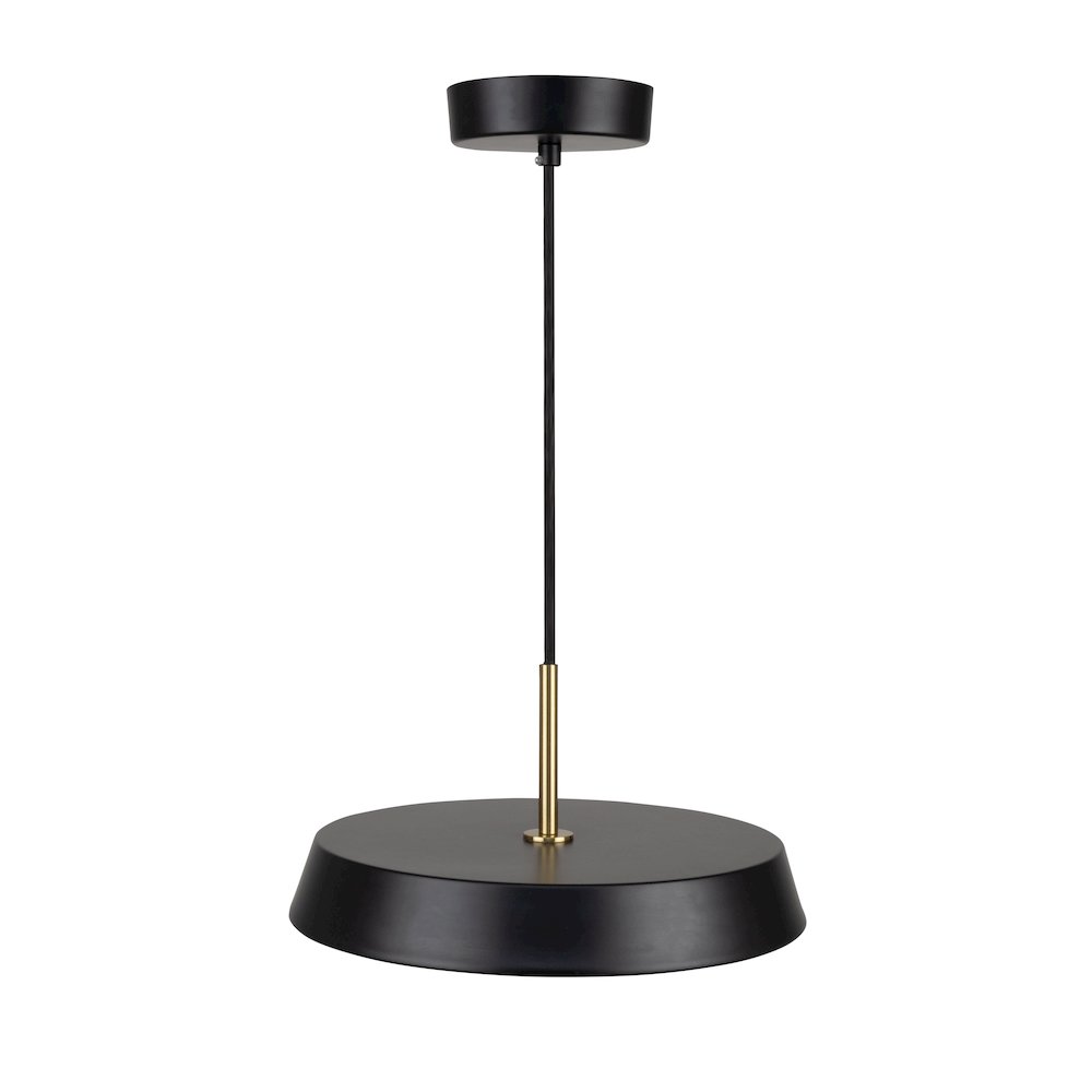Lexi Collection 1Light 12" Pendant Black. Picture 3