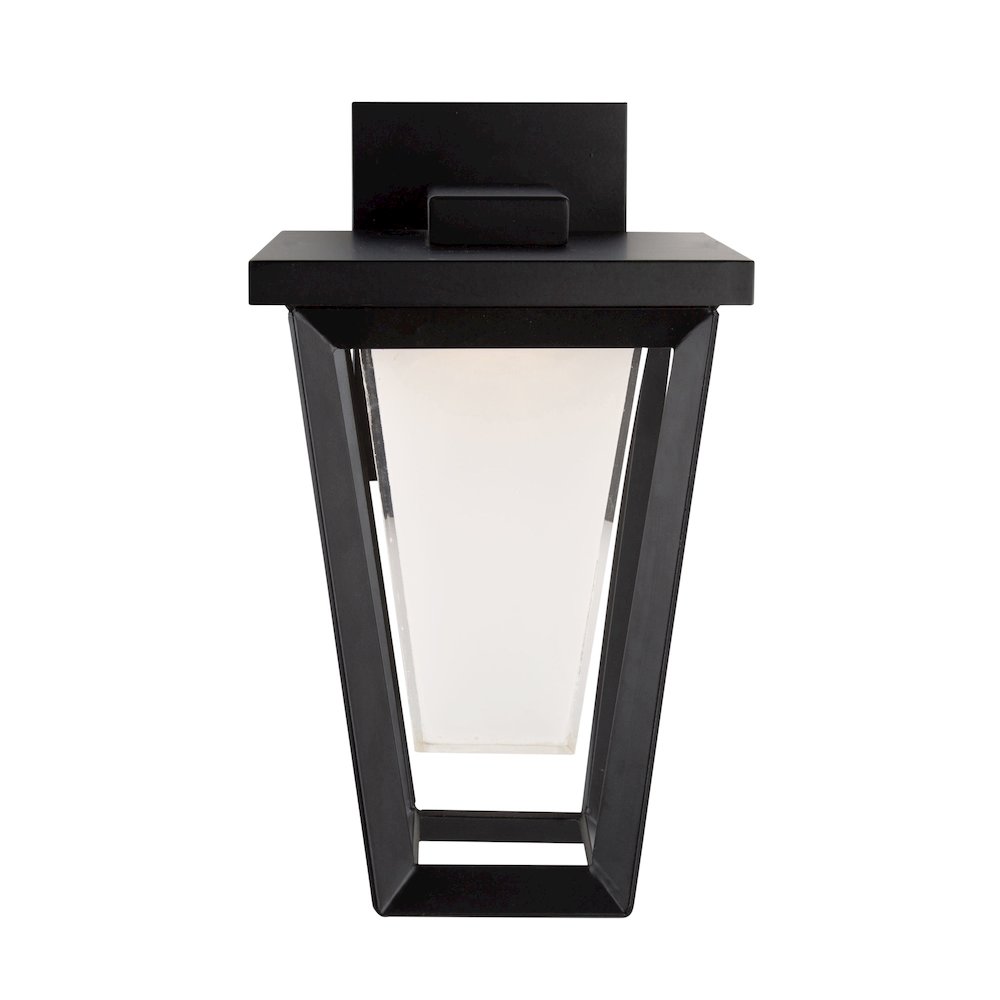 Waterbury 15W LED Outdoor Wall Light Black. Picture 5