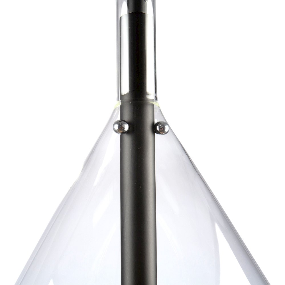 Conic 3 Light Pendant Black. Picture 3