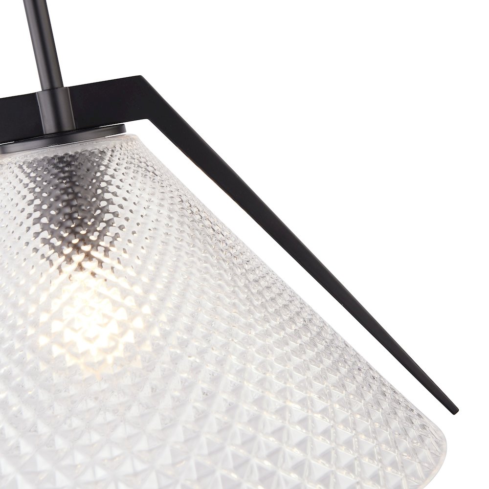 Baltic Collection 1Light Pendant Black. Picture 3