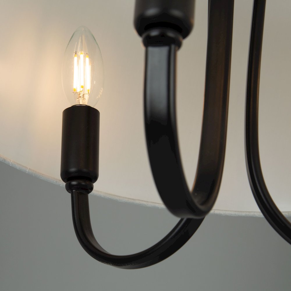 Rhythm 3 Light SemiFlush Mount Black. Picture 6