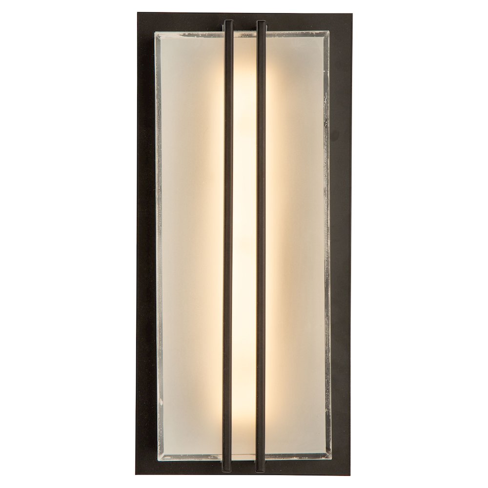 Sausalito 15W LED Outdoor Wall Light Black. Picture 4