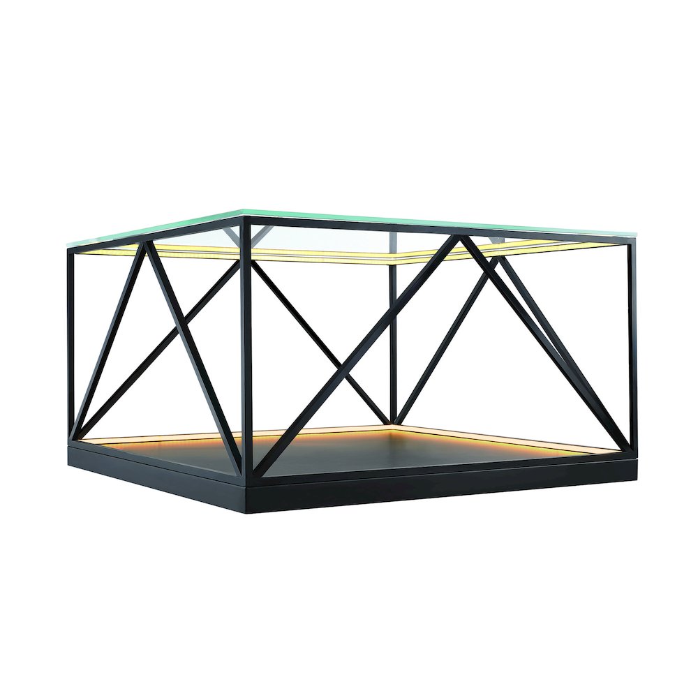 Tavola 9W LED Square Table Black. Picture 2