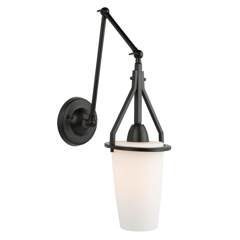 Brydon 1 Light Sconce/Pendant Black (Cylinder Glassware). Picture 2