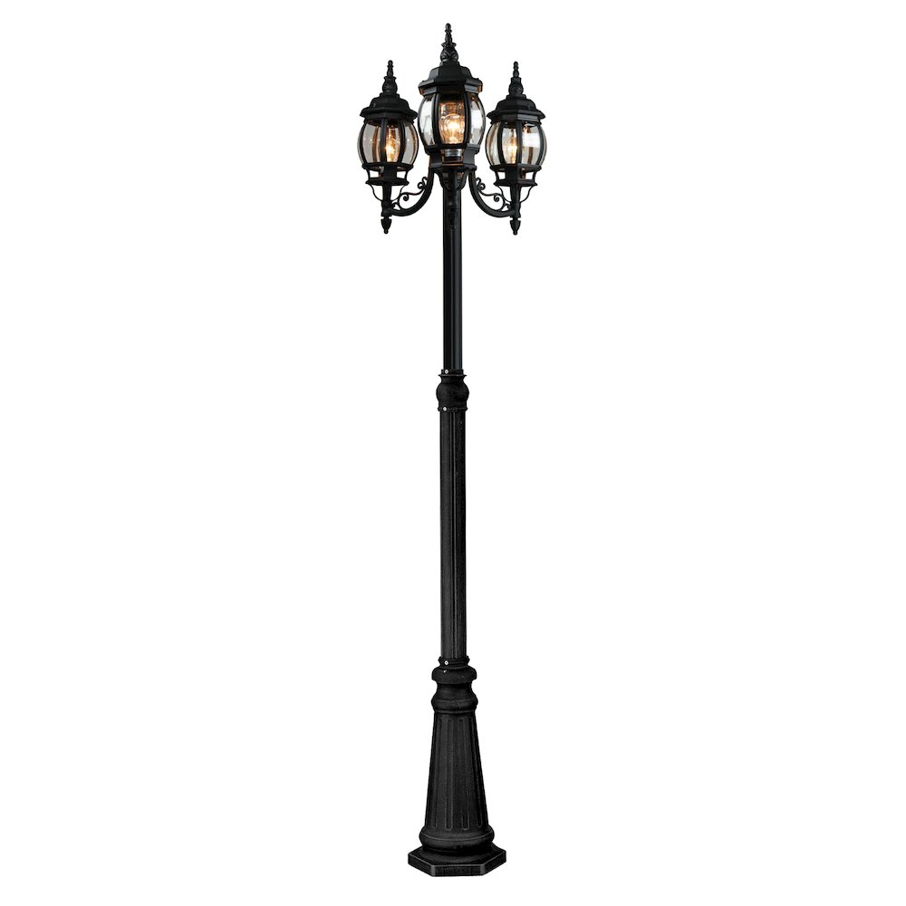 Classico 3Light Outdoor Lantern and Post. Picture 1