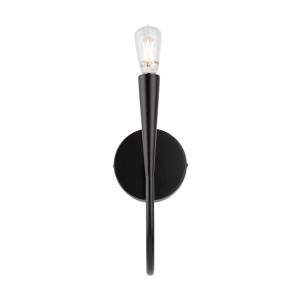 Bronte Collection 1Light Sconce Black. Picture 3