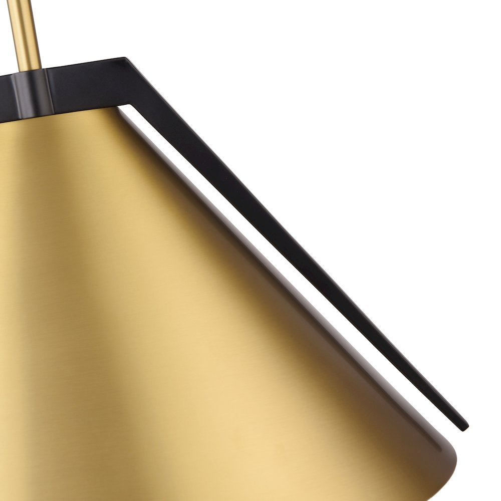 Baltic Collection 1Light Pendant Brass and black. Picture 5