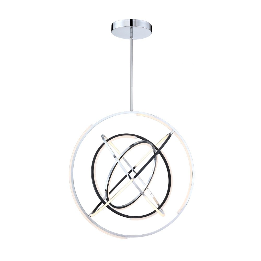 Trilogy Collection Integrated LED 32 in. Pendant, Polished Nickel. Picture 2