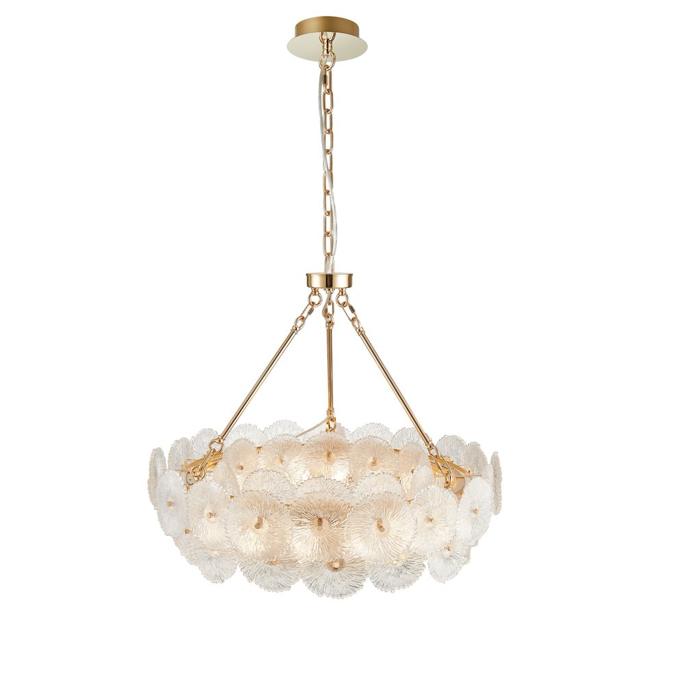 Bloom Collection 18Light 31.5" Chandelier Brass. Picture 3