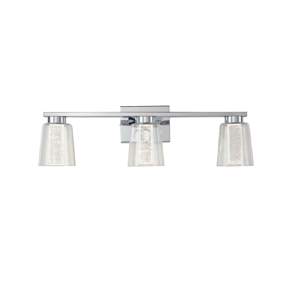 Dalton Collection 3Light Bathroom Vanity Fixture Chrome. Picture 2