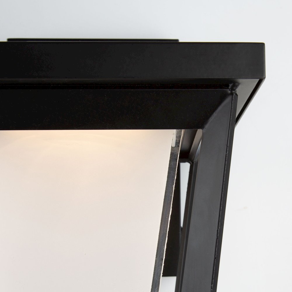 Waterbury 15W LED Outdoor Wall Light Black. Picture 6